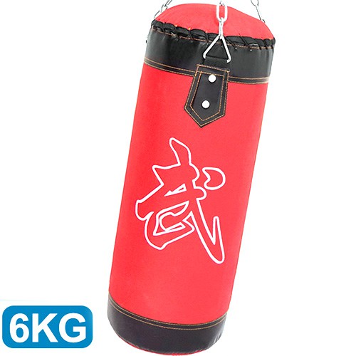 BOXING懸吊式6KG拳擊沙包(已填充)C195-2806拳擊袋沙包袋.懸掛6公斤沙袋.拳擊打擊練習器.搏擊泰拳武術