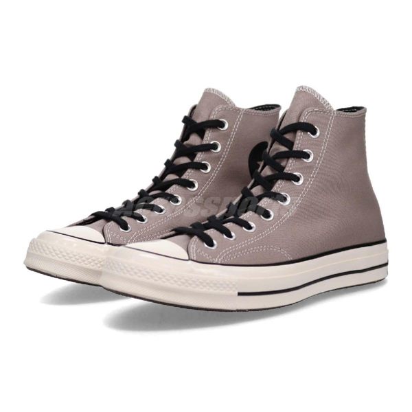 Converse 帆布鞋 Chuck Taylor All Star 70 灰 黑 復古奶油底 高筒 基本款 男鞋 女鞋【PUMP306】 163333C