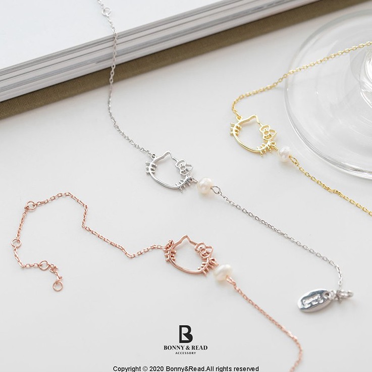 【Bonny & Read】三麗鷗授權聯名/ Hello Kitty浪漫系列 / 純銀耳環手鍊項鍊口罩鍊【全現貨賣場】