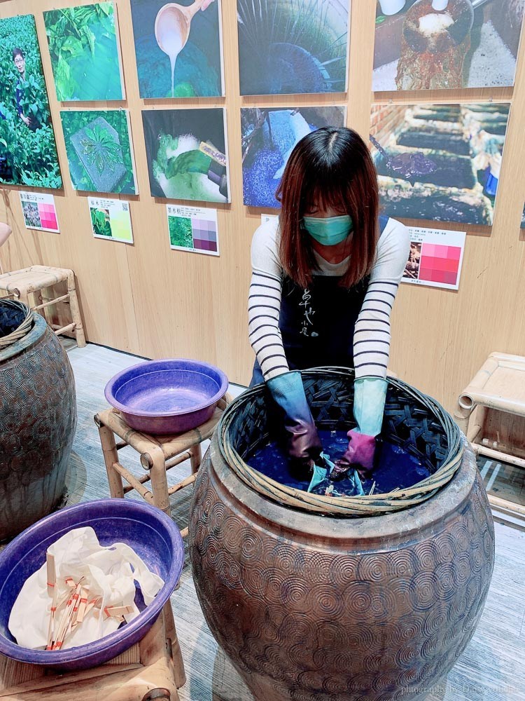 卓也藍染手作體驗, 誠品信義店, 誠品手作體驗, 藍染托特包, 台北藍染課程, 藍染衣服