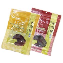 ◎★金門第一味、唯有老農莊br★榮獲國家品質金牌獎br★100%金門高粱酒醃製製作|◎|◎主商品：原味牛肉乾50g*8包+辣味牛肉乾50g*8包成分：原味牛肉乾：牛肉、糖、鹽、醬油、高粱酒、獨家配方(