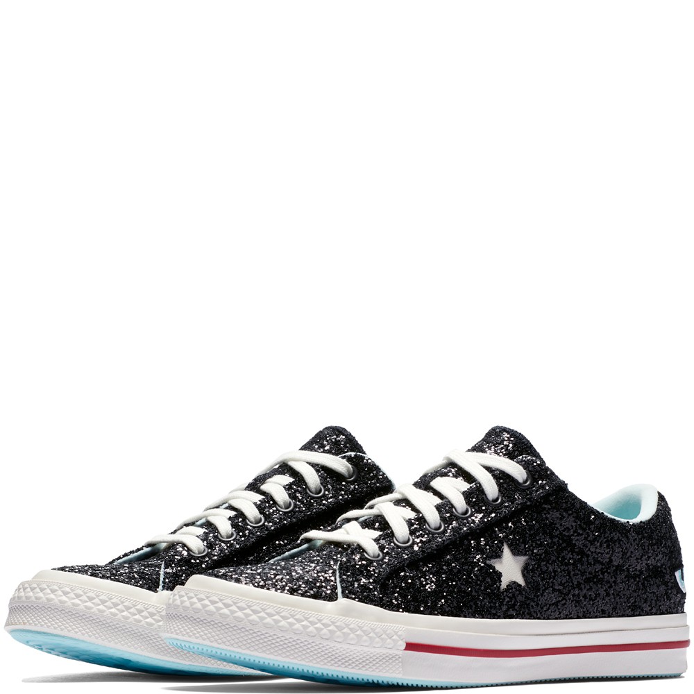 【Footwear Corner 鞋角 】Converse x Chiara Ferragni 黑亮片單眼睛休閒鞋