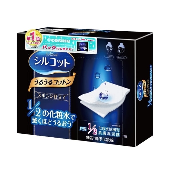 詳細介紹 日本@cosme口碑推薦NO.1 絲花 潤澤化妝棉40片盒 只要1／2化妝水用量就能充分潤澤 運用最新不織布技術，實現比以前更能釋放化妝水的化妝棉 商品規格 商品簡述 絲花 潤澤化妝棉 40