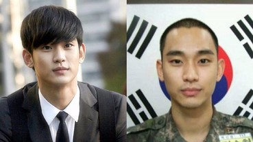 帥哥剃平頭也好看！29 歲「都教授」金秀賢入伍陸軍 濃眉大眼阿兵哥照曝光！