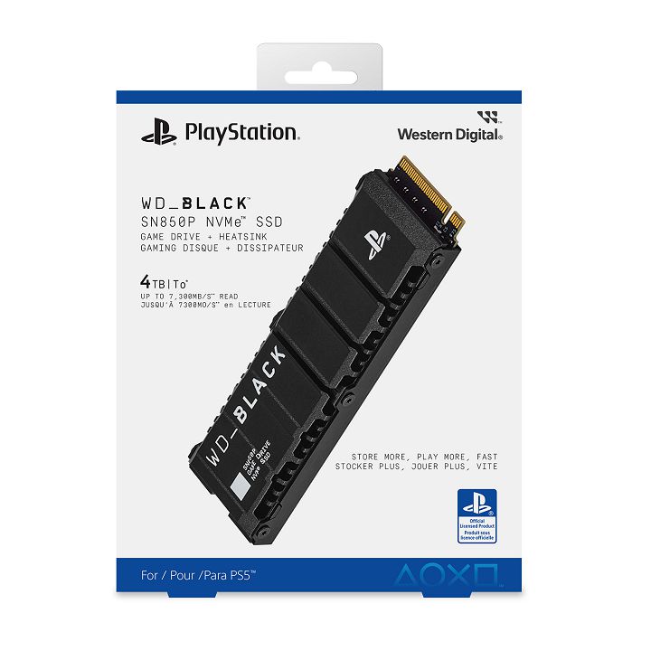 WD 推出 PS5 專用升級版 WD_BLACK SN850P NVMe SSD，容量提升至 4TB