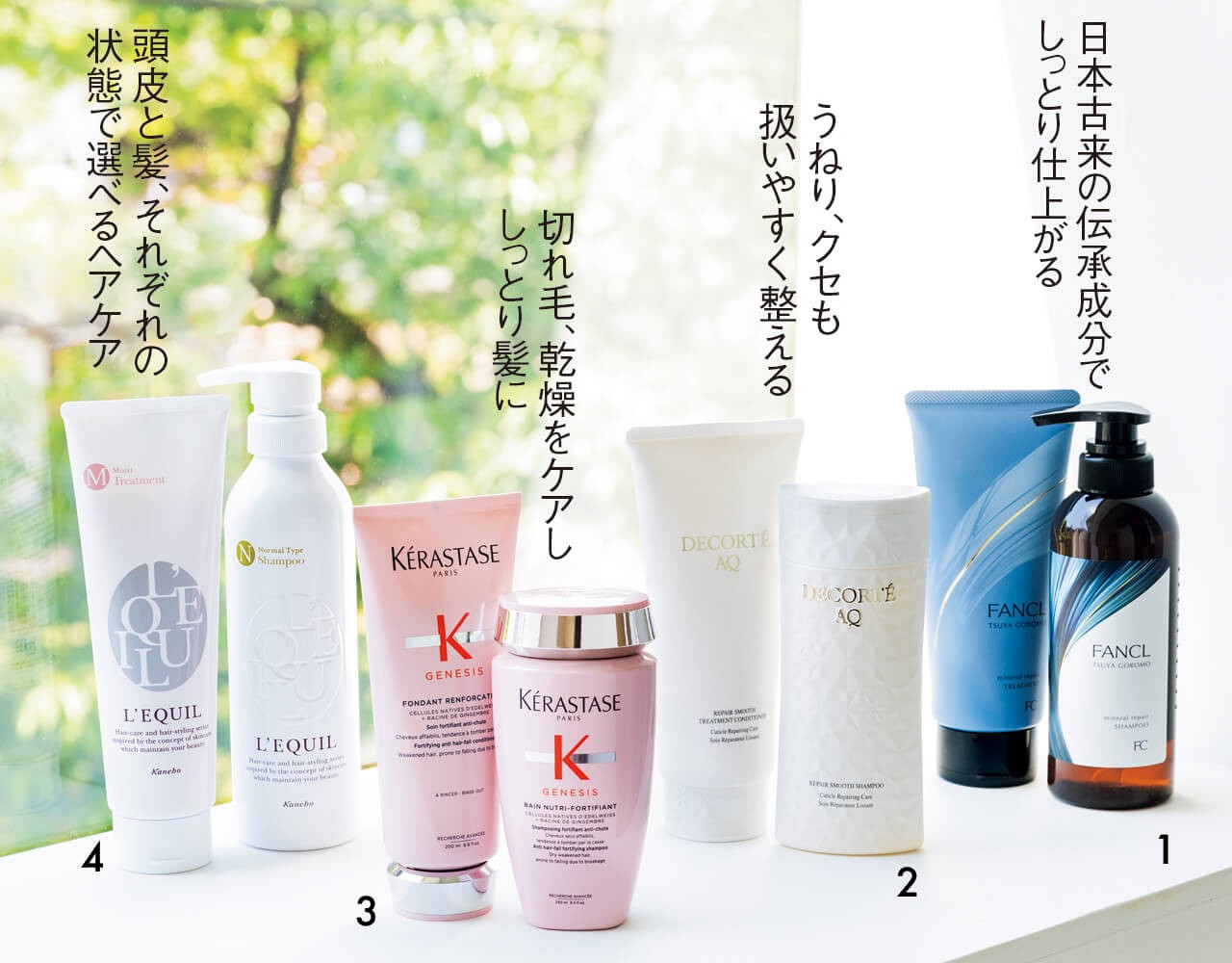 髪質別 シャンプー コンディショナー スタイリング剤の選び方