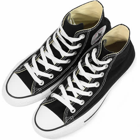 Converse 男/女 Chuck Taylor All Star 高筒 帆布鞋 黑/白 -M9160C