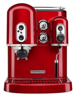 Enjoy premium espresso at home, quickly and easily with KitchenAid's Pro Line manual espresso maker.