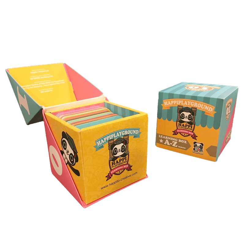 產品介紹 ● 嶄新AR技術增加學習樂趣 - Learning box是運用AR擴增實境技術，配合兒童教育必備的識字卡結合而成的教育產品，在使用時讓可愛的動畫配合小朋友生動有趣的配音，讓每個孩子在學習的