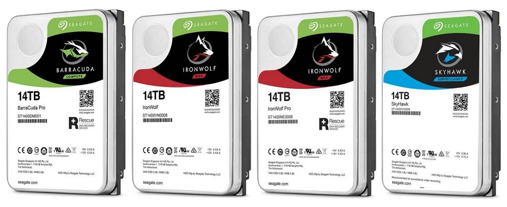 Seagate 14TB 硬碟全員出動，BarraCuda Pro、IronWolf、IronWolf Pro、SkyHawk 全面轉進 TDMR