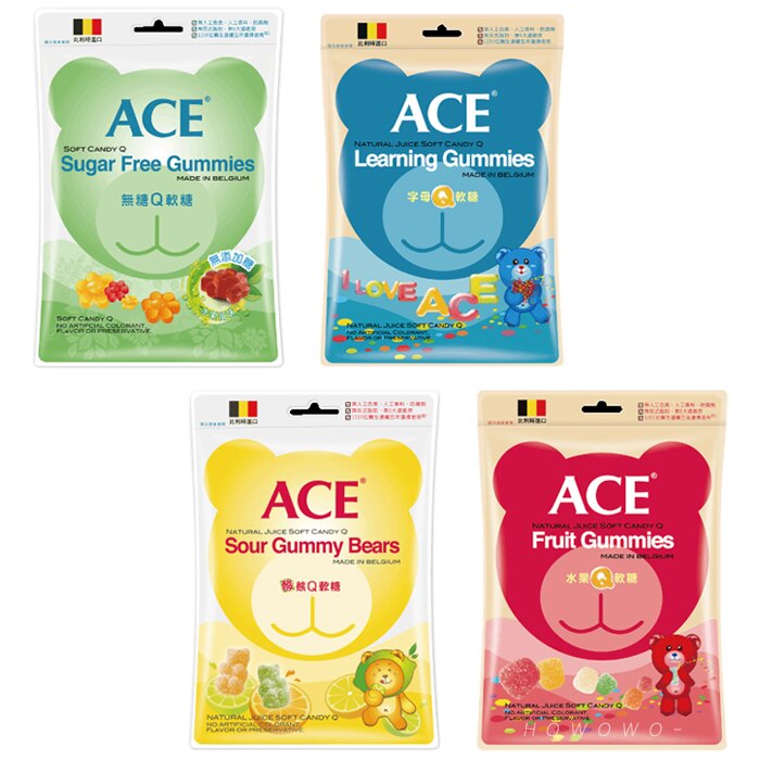 ACE Q軟糖隨手包(48g) 字母/無糖/酸熊/水果 寶寶糖果 副食品 3882 好娃娃。嬰幼兒與孕婦人氣店家好娃娃親子生活館的➤ 限時優惠活動有最棒的商品。快到日本NO.1的Rakuten樂天市場