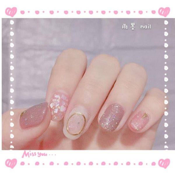 ins日系新款仙女款網紅款新年款手工光療美甲成品假指甲貼片
