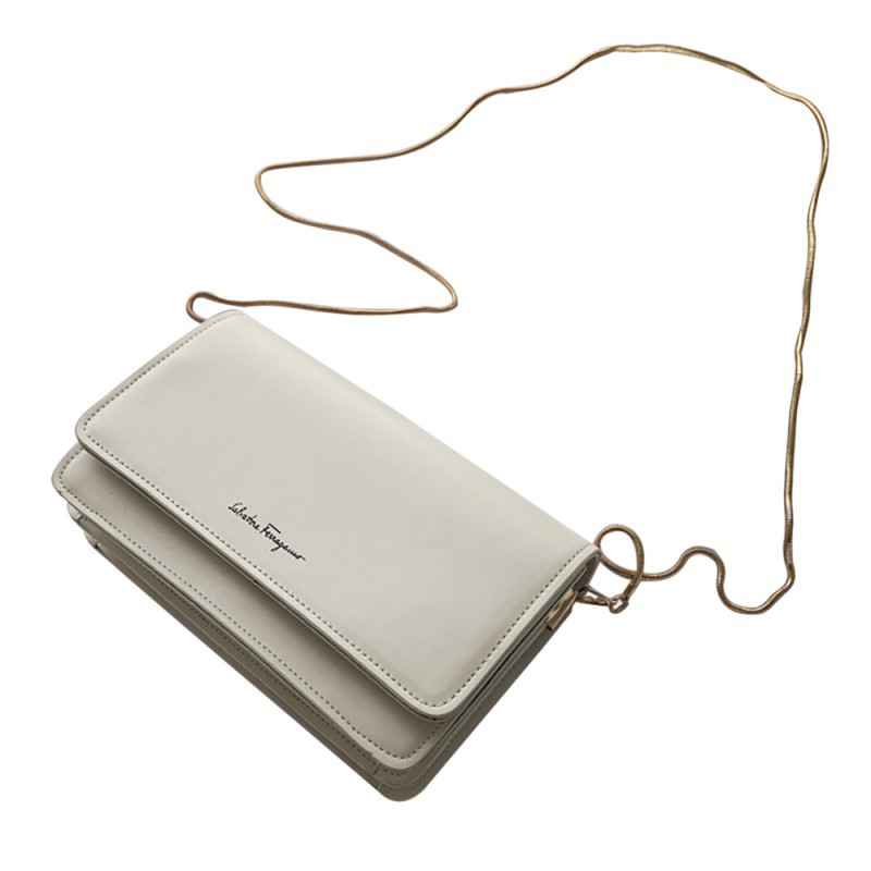 小方包 時尚簡約個性小清新百搭鏈條包 ins單肩風琴包 文藝學院風chic斜背包 百搭純色鏈帶包 馬木木包包旗艦店