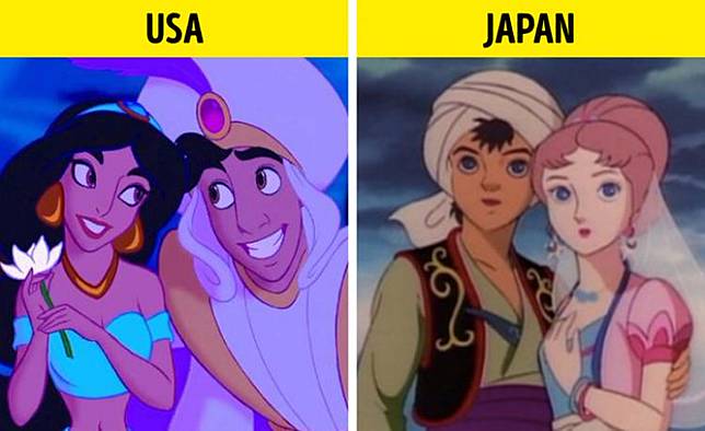 10 Penggambaran Karakter Film Kartun Beda Di Negara Lain