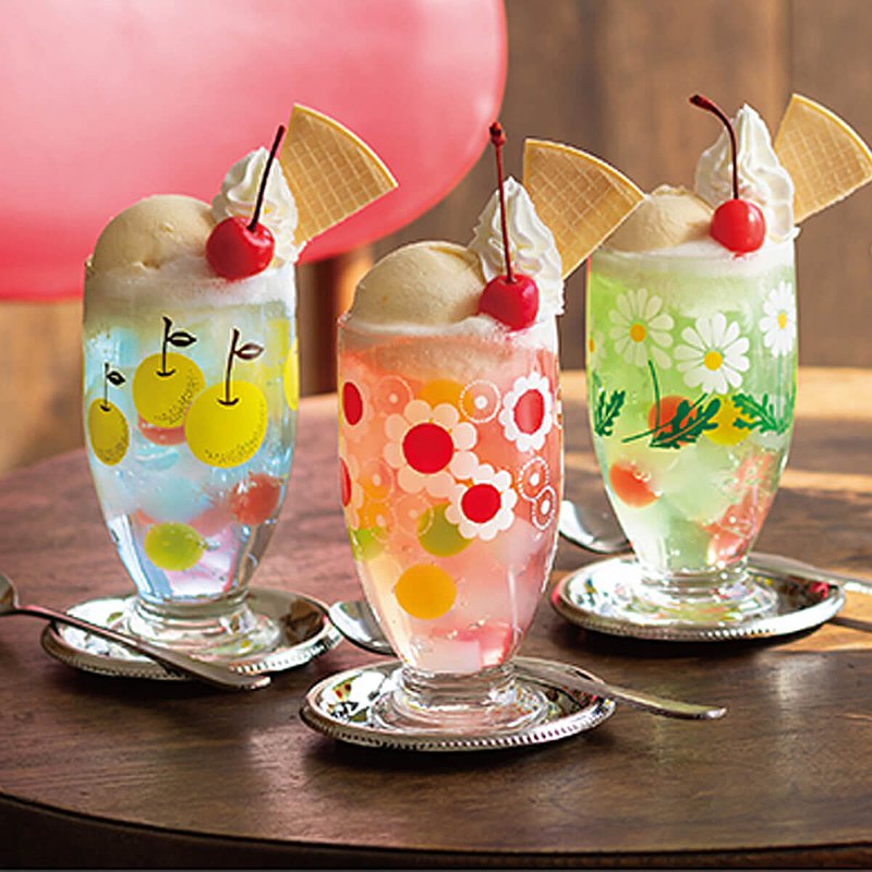 335cc【日本ADERIA】昭和阿德莉亞復古手工刻字杯