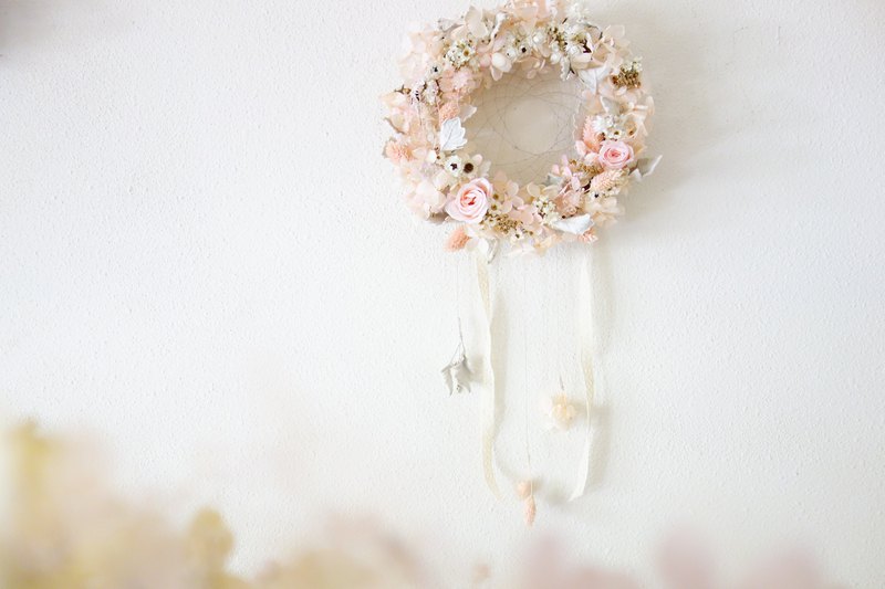 捕夢網-粉橘泡泡/情人節/生日/閨蜜/聖誕/訂製專屬祝福