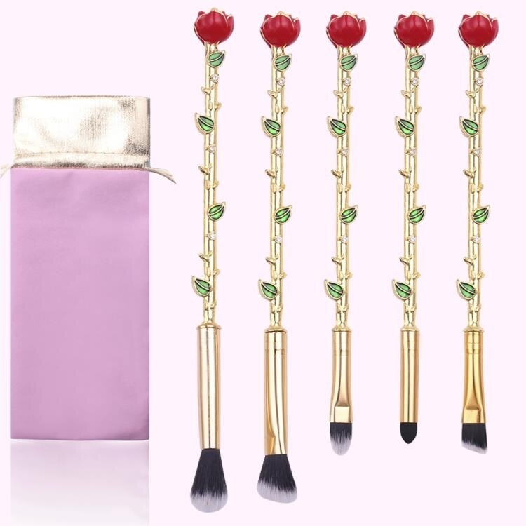 夯貨折扣! 化妝刷 玫瑰花初學者眼影刷高光刷唇刷眉刷套裝美妝工具