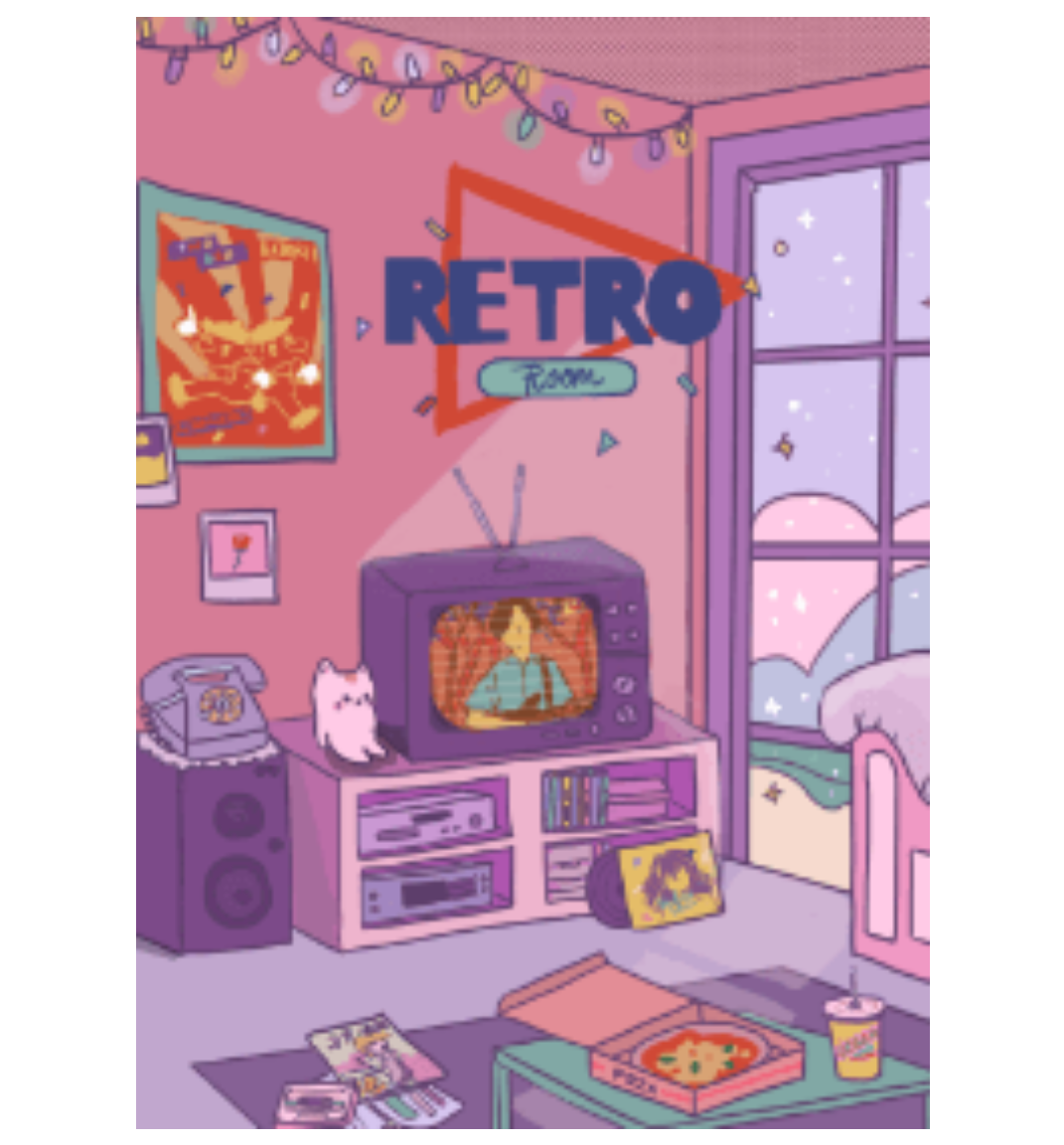 Aesthetic Retro Pastel Room