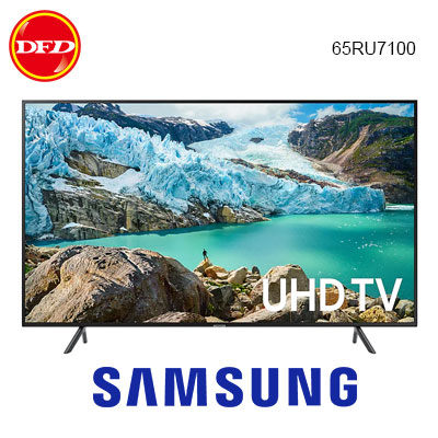 2019 SAMSUNG 三星 65RU7100 4K 電視 65吋 4K 智慧連網液晶電視 送北區精緻壁裝 回函贈7-11虛擬商品卡500元