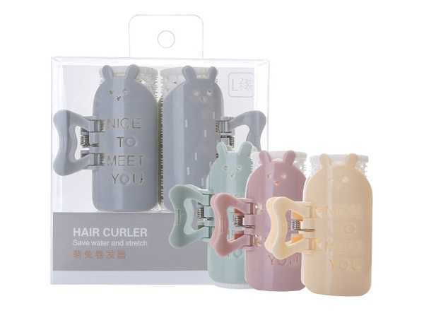 Lameila 拉美拉~萌兔2件組髮捲夾捲髮【D278634】顏色隨機出貨，還有更多的日韓美妝、海外保養品、零食都在小三美日，現在購買立即出貨給您。