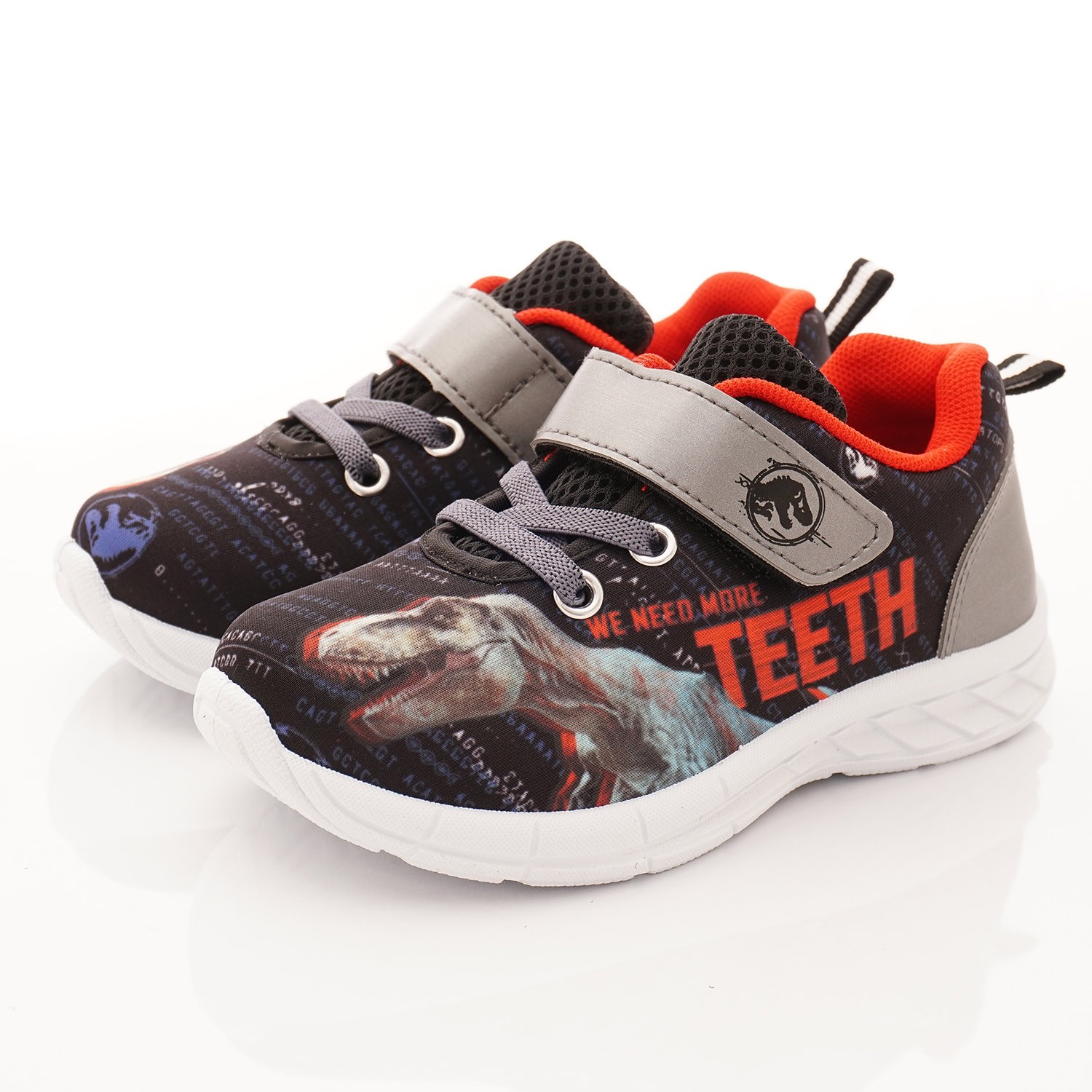 侏羅紀世界 - 侏儸紀卡通童鞋-恐龍運動鞋(中小童段)-灰