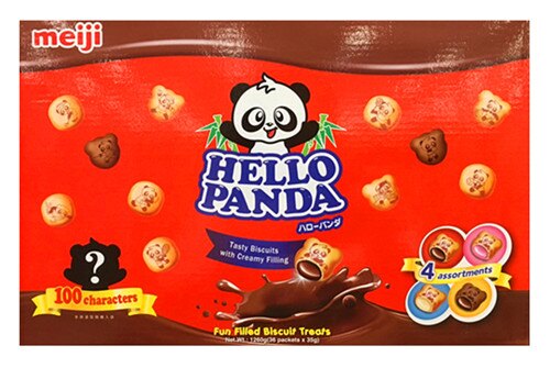 【現貨】MEIJI明治貓熊夾心餅乾組35G36CT