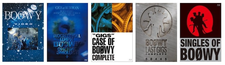 BOØWY結成40周年記念、Blu-ray5タイトル＆7inchシングルボックス