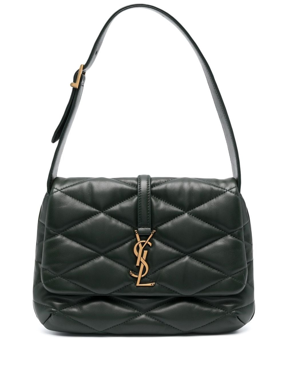 Saint Laurent - Le 5 à 7 quilted shoulder bag - women - Calf Leather - One Size - Green