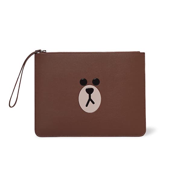 熊大 皮革收納包