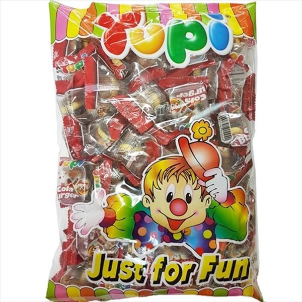 Yupi呦皮 漢堡QQ糖(漢堡軟糖)-可樂風味486g【2019070400018】(印尼糖果)