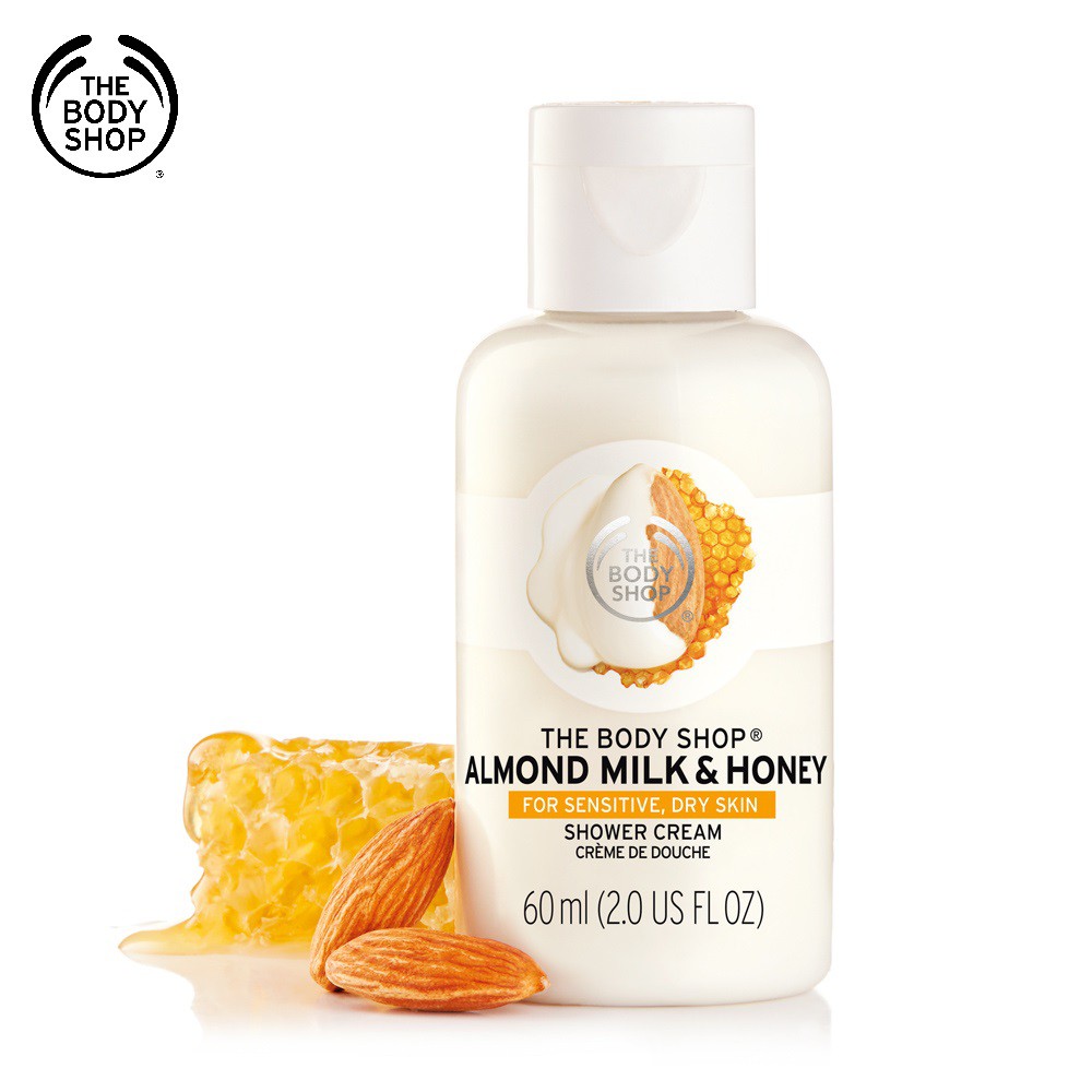 【THE BODY SHOP】杏奶花蜜滋養沐浴乳(60ML)