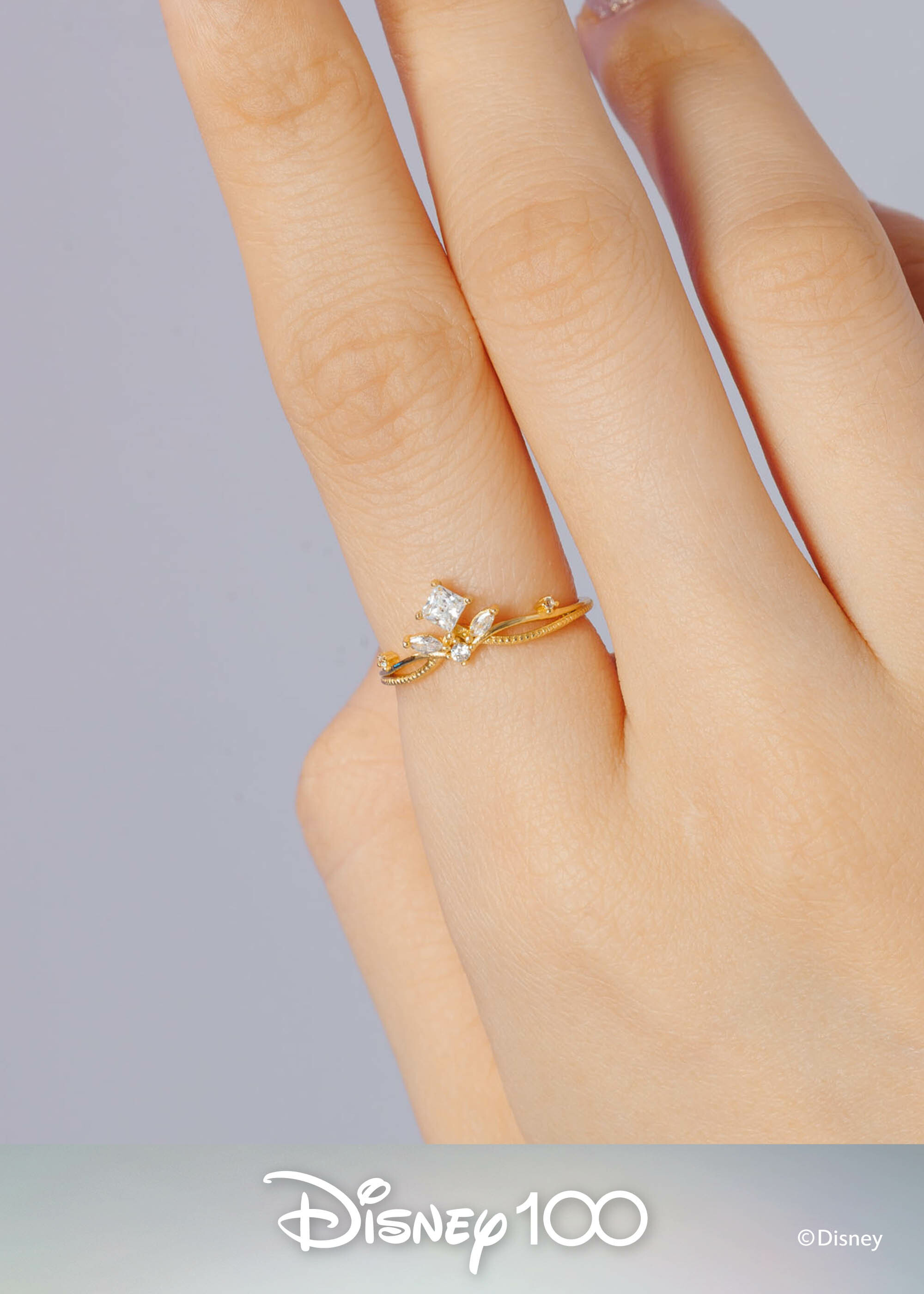 【贈禮盒】Disney 100th｜V Class小美人魚 ‧ 純銀戒指