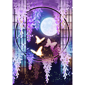 幻想世界◆藤の花と蝶