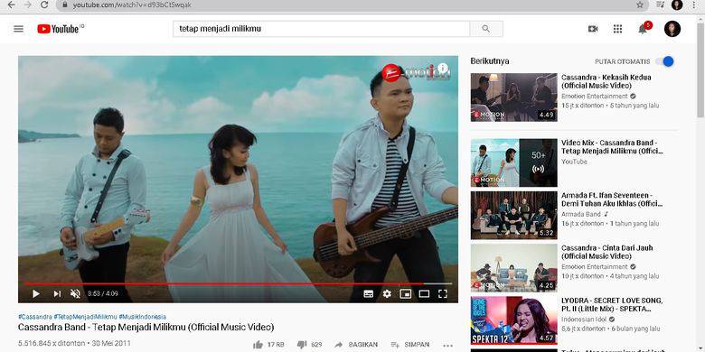 Lirik Dan Chord Lagu Tetap Menjadi Milikmu Cassandra Kompas Com Line Today