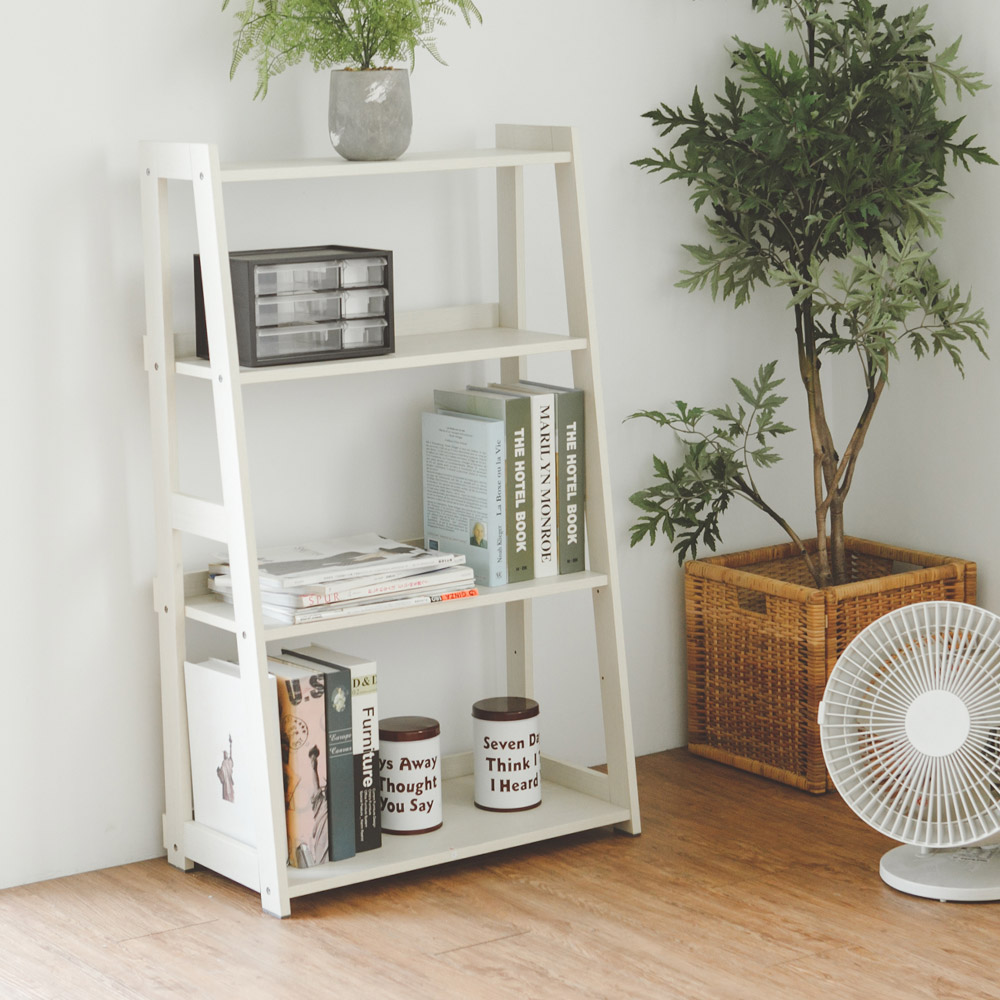 線條簡約，柔和色調檔板設計，防止物品掉落雙側邊防震板，增強穩固性