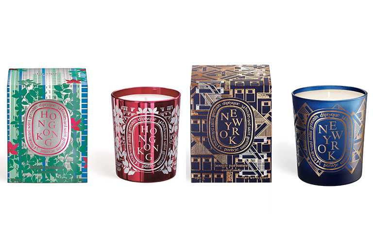 DIPTYQUE城市限定香氛蠟燭 香港、紐約各190g/NT2,600【圖／10/10 APOTHECARY提供】