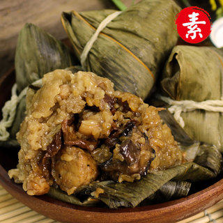 陳媽媽巴掌南瓜肉粽6顆養生中藥素干貝肉粽6顆