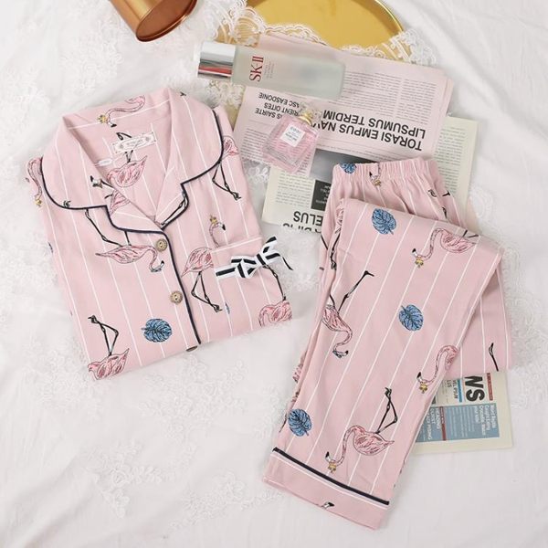 長袖睡衣純禧睡衣女春秋純棉長袖薄款兩件套裝秋冬家居服女夏季可出門休閒 coco衣巷