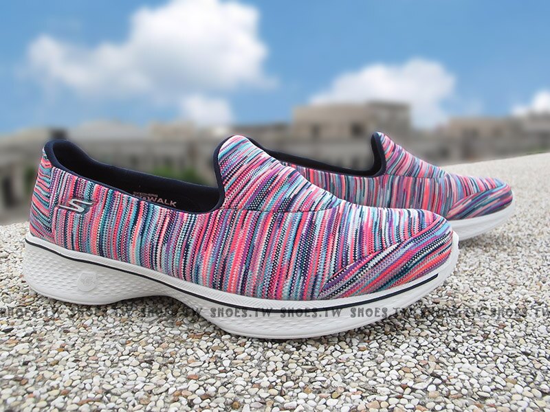 《下殺5折》Shoestw【14904MULT】SKECHERS 健走鞋 GO WALK 4 避震 粉紫藍 瑜珈鞋墊 女生尺寸