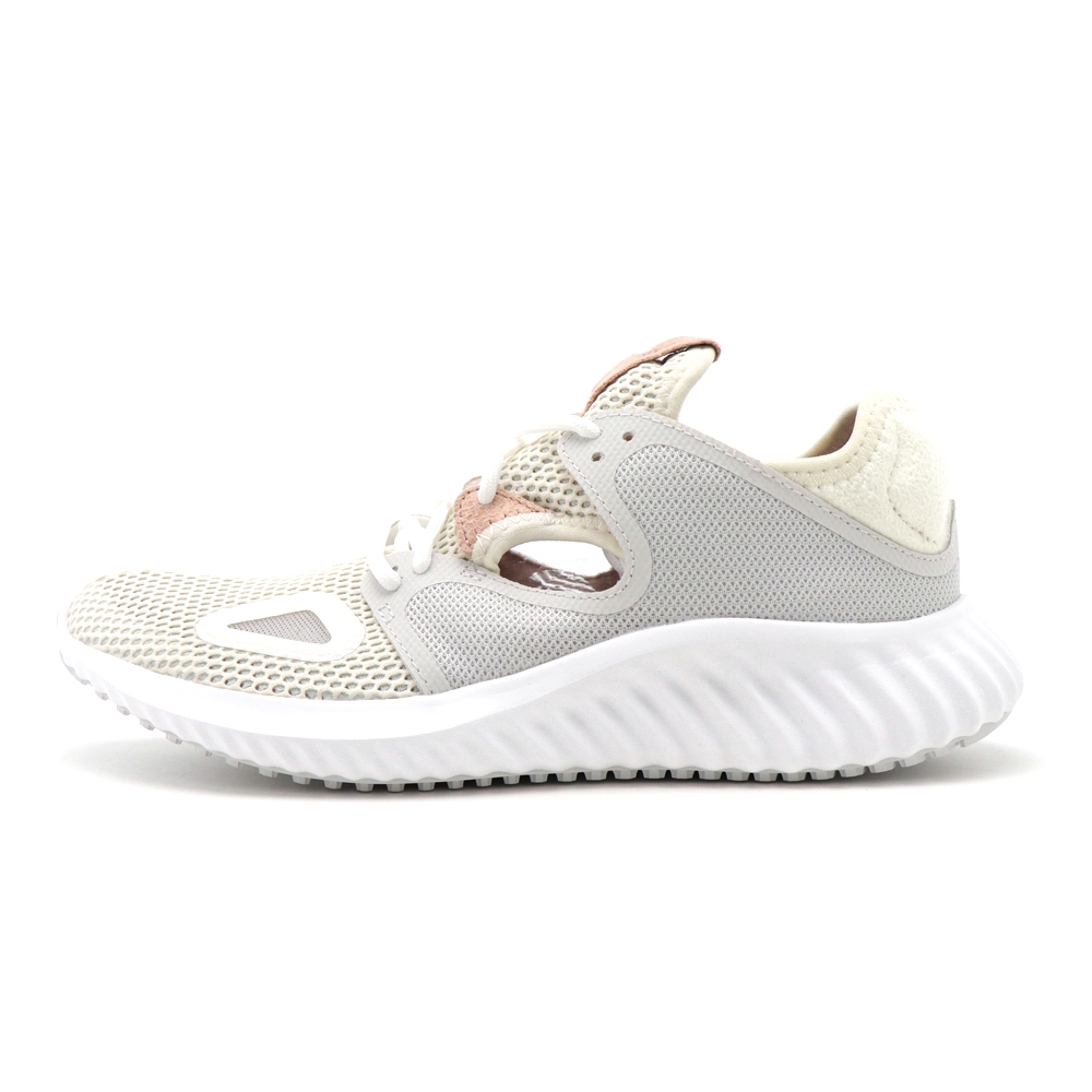 ADIDAS-RUN LUX CLIMA W女跑步鞋-CQ0595-米白流線設計,專為女性設計跑鞋輕量、彈性布面包覆亮色俏麗配色，運動搭配時尚引領下一世代的潮流