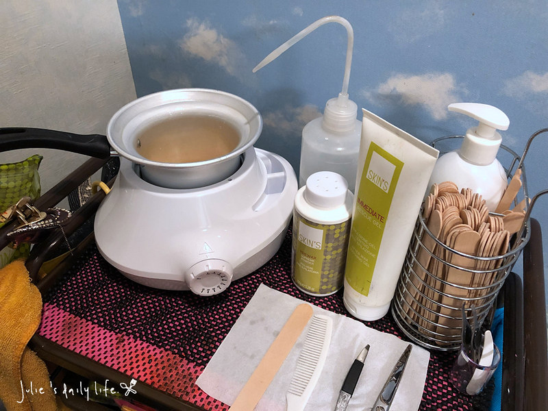 Skin`s,Skin`s溫熱臘,巴西式全除,新埔,新埔站,板橋,板橋除毛,溫熱臘除毛,熱蠟,熱蠟除毛,私密處除毛,紜巧翔捷美學沙龍,腋下除毛,除毛 @跟著Julie一起走吧