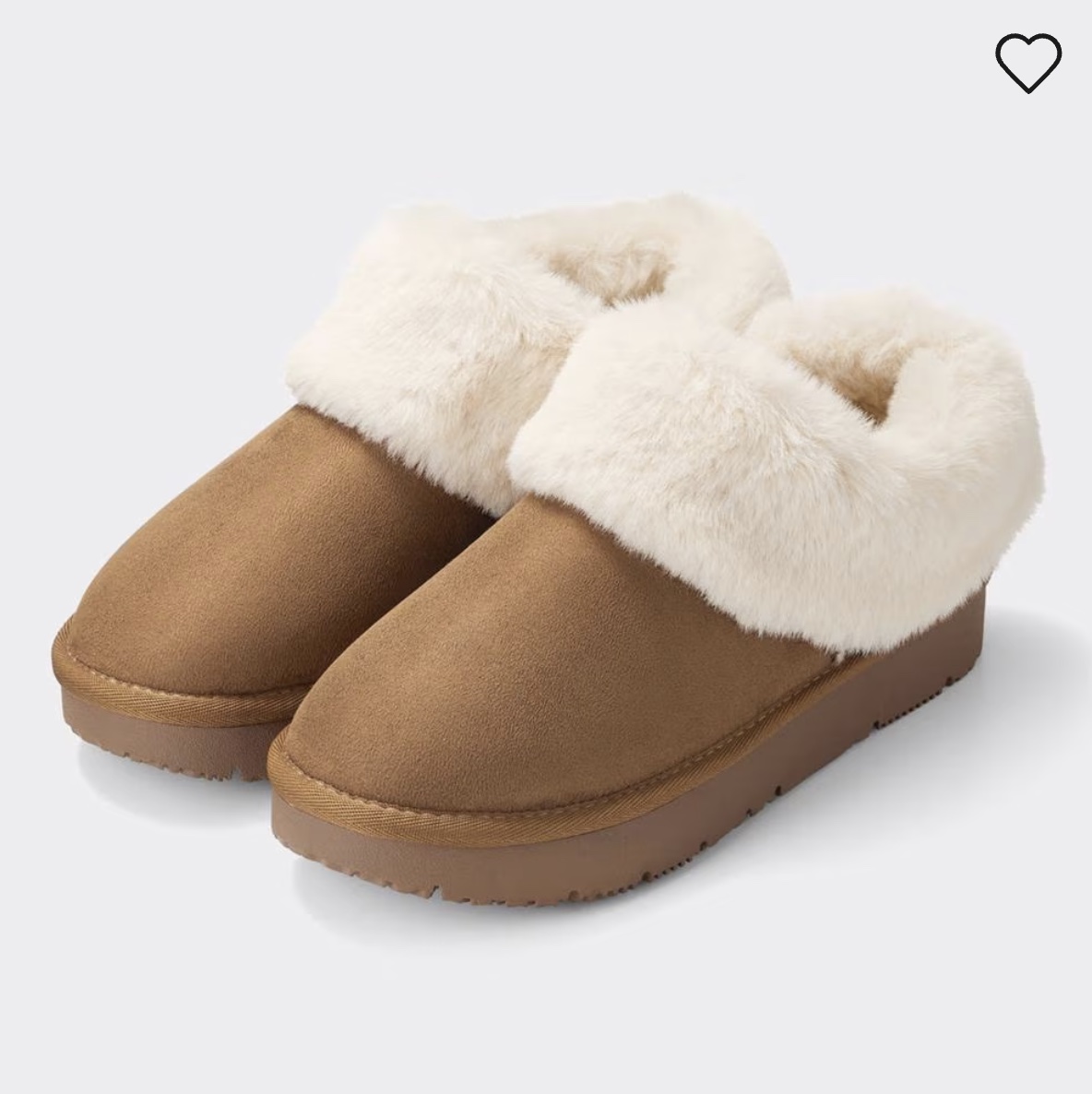 GU 女裝 人造毛拖鞋