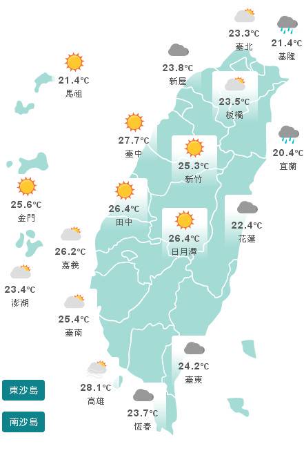 22號颱風梵高增強為中度 雨區變化一週天氣先看 景點家 Line Today