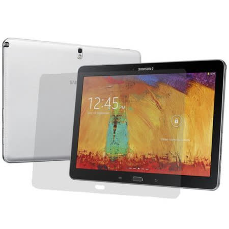 Samsung Galaxy Note 10.1 (2014 版)專用 不留指紋 ， 降低眼睛疲勞度 高硬度，防眩光 不氣泡，不傷螢幕 台灣專業1:1裁切 附無塵清潔布+除塵貼組