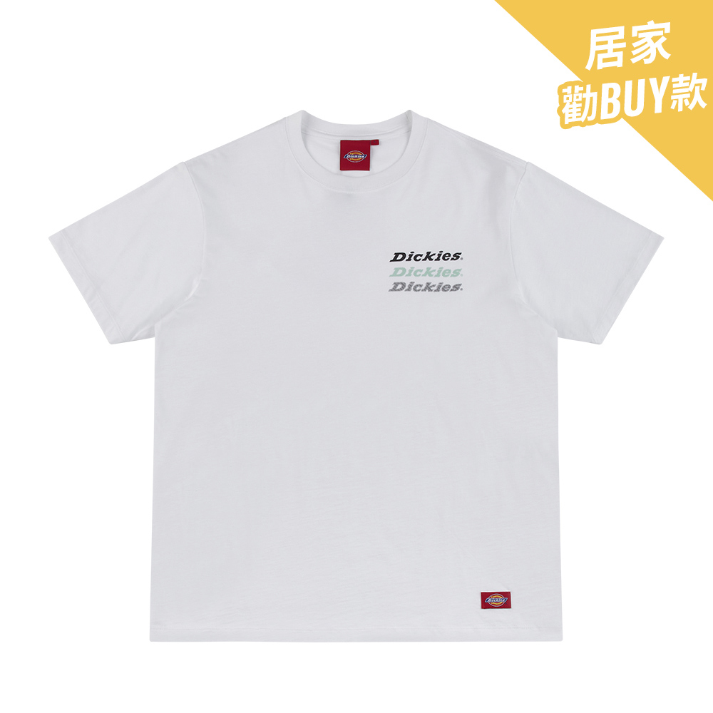 Dickies男款白色Logo字母印花純棉短袖T恤|DK008914C4D