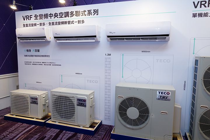 分離式冷氣室外機的機身也大幅縮減，可解決安裝空間受限問題。