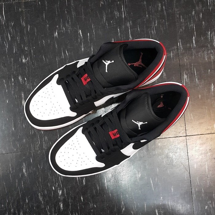 AIR JORDAN 1 LOW AJ1 AJ 喬丹 1代 低筒 黑頭 黑腳趾 黑白紅 553558-116