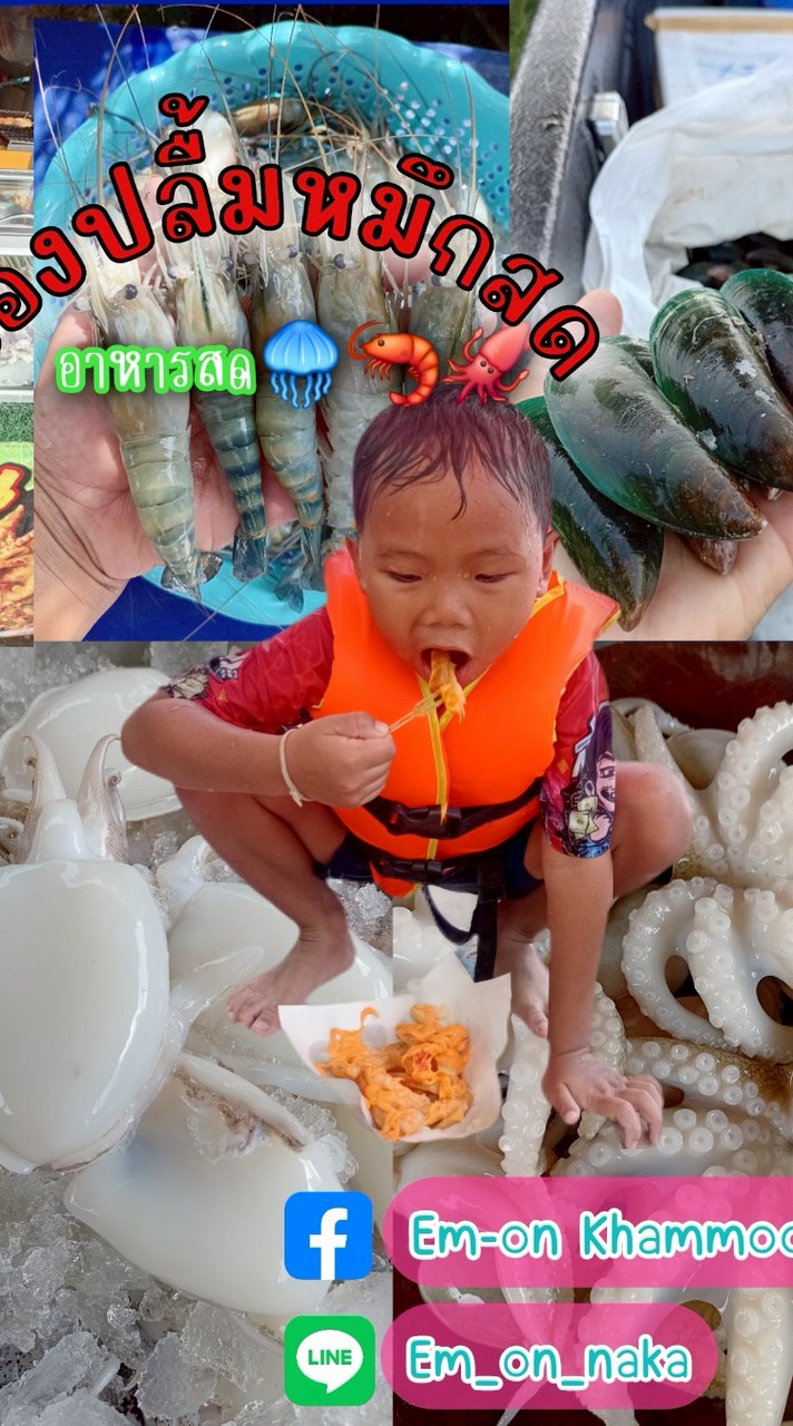 น้องปลื้มหมึกสด อาหารสด