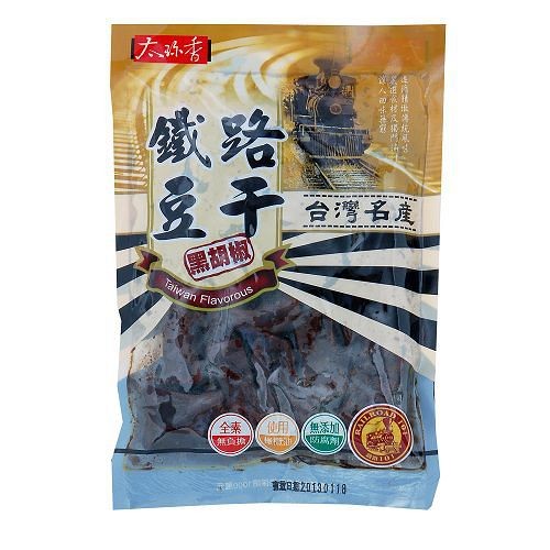 台中清水太珍香鐵路豆干-黑胡椒160g【愛買】