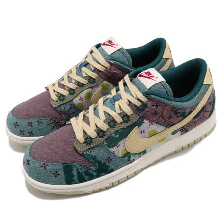 品牌: NIKE型號: CZ9747-900品名: Dunk Low SP特點: 植物印花 拼接 社區花園 丹寧 球鞋 穿搭 彩